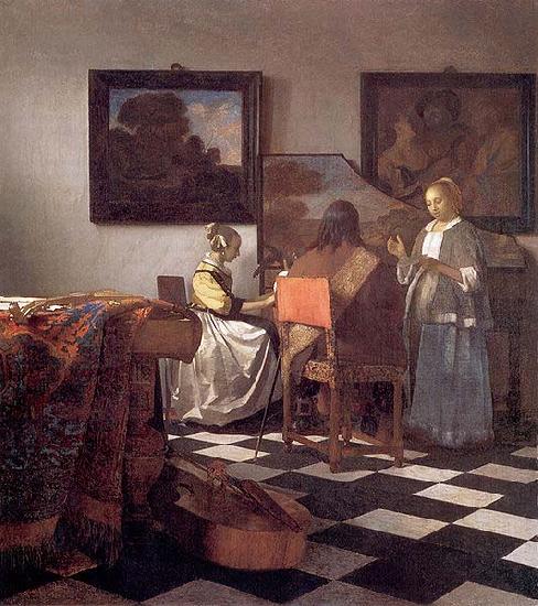 Johannes Vermeer The concert. oil painting picture